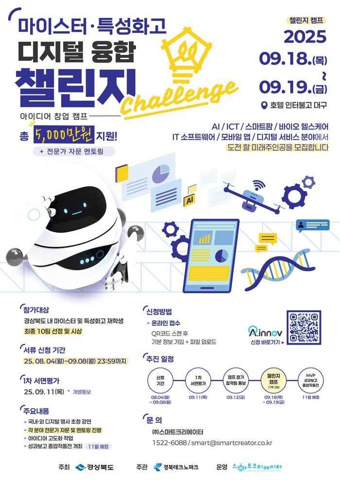 2025 마이스터·특성화고 디지털 융합 창업 챌린지 이미지